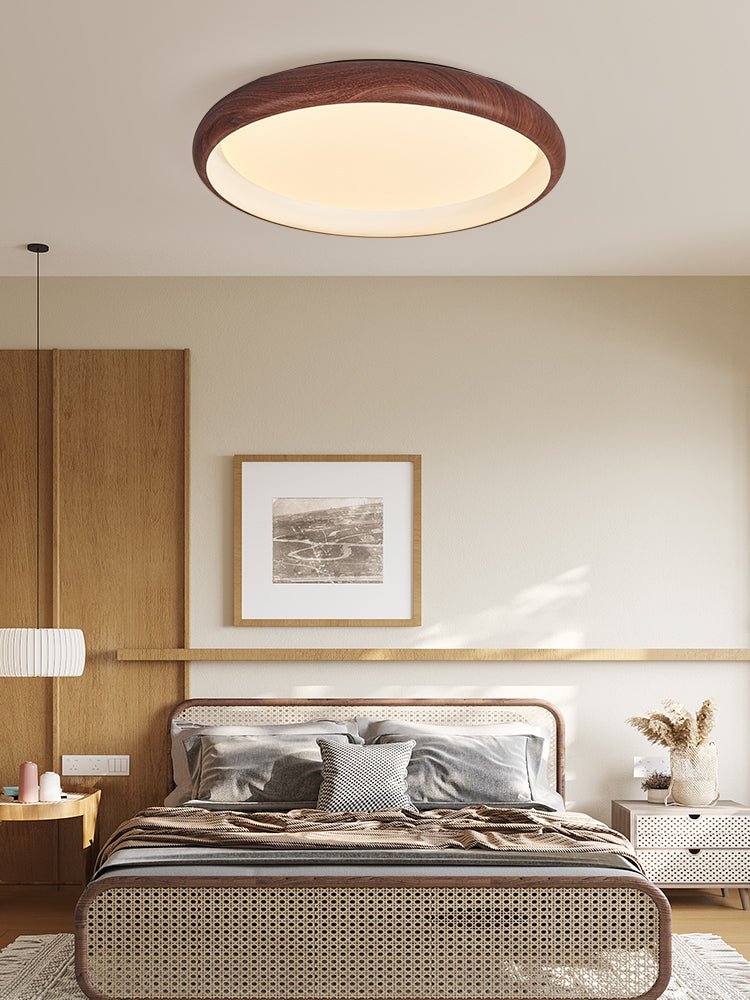 Zesolis Moderne minimalistische plafondlamp van walnoot
