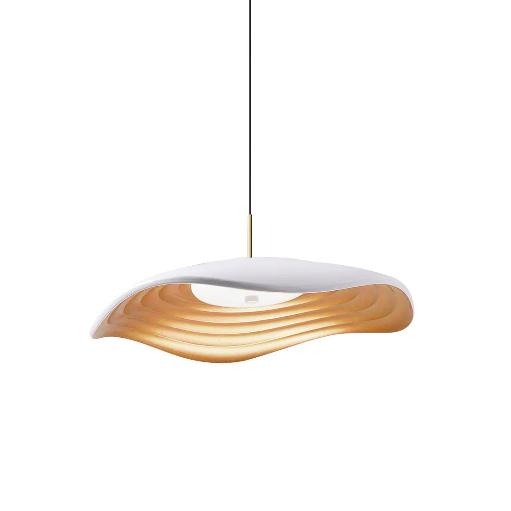 Mariva Moderne hanglamp met golfvorm en accent goudkleurig