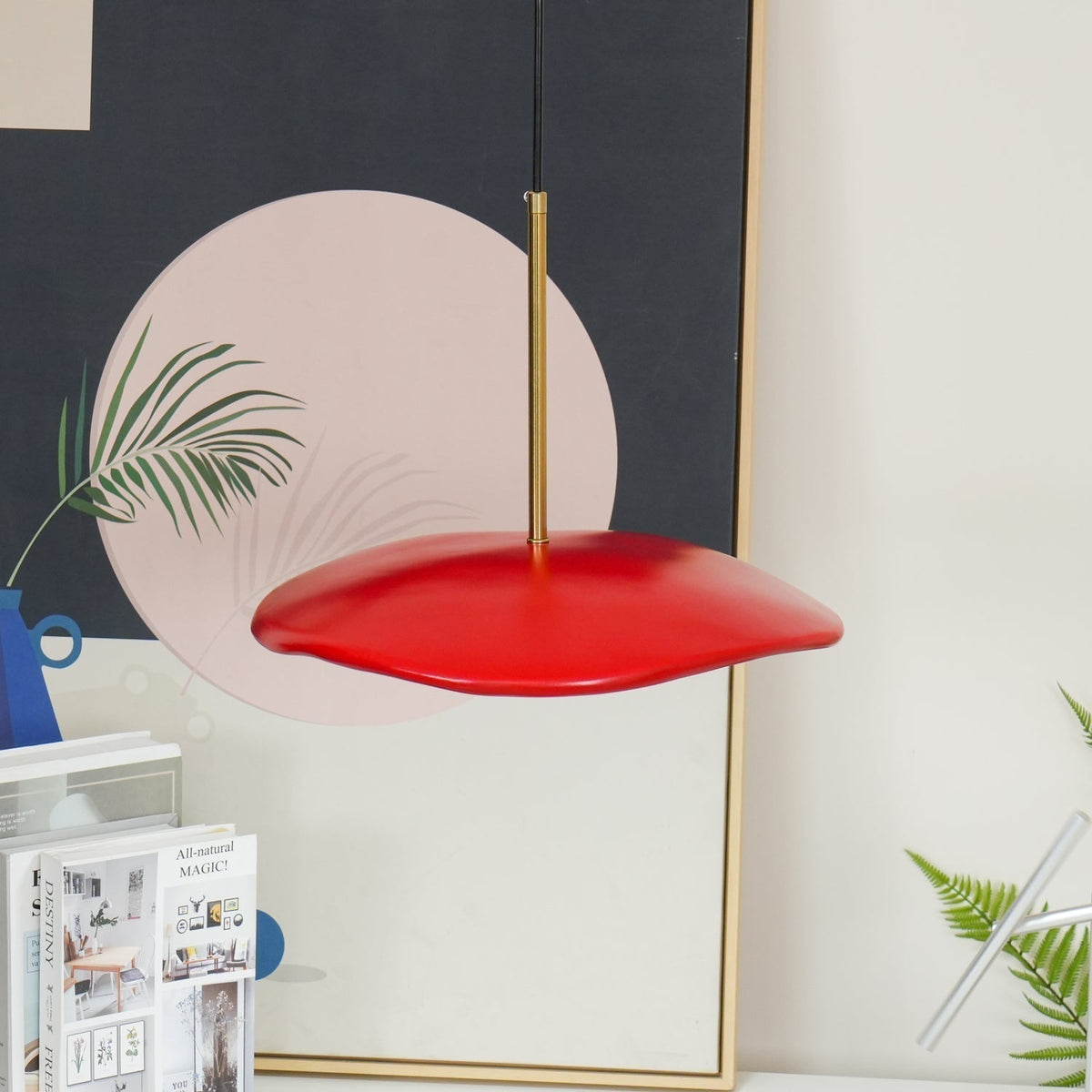 Mariva Moderne hanglamp met golfvorm en accent goudkleurig