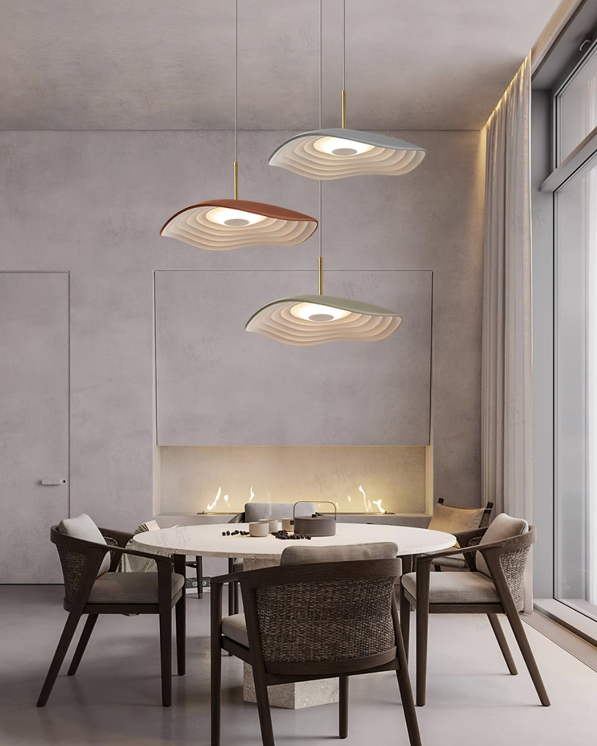 Mariva Moderne hanglamp met golfvorm en accent goudkleurig