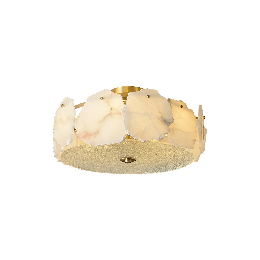 Peld albast vlakke plafondlamp