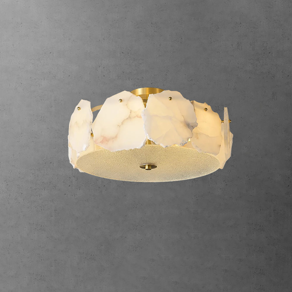 Peld albast vlakke plafondlamp