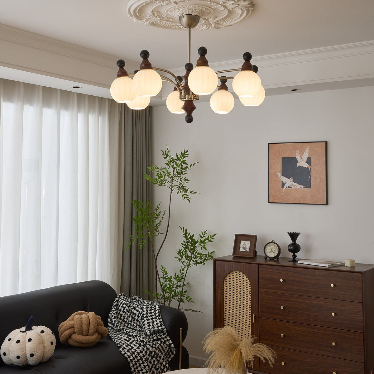 Zosilara traditionele elegantie houten kroonluchter