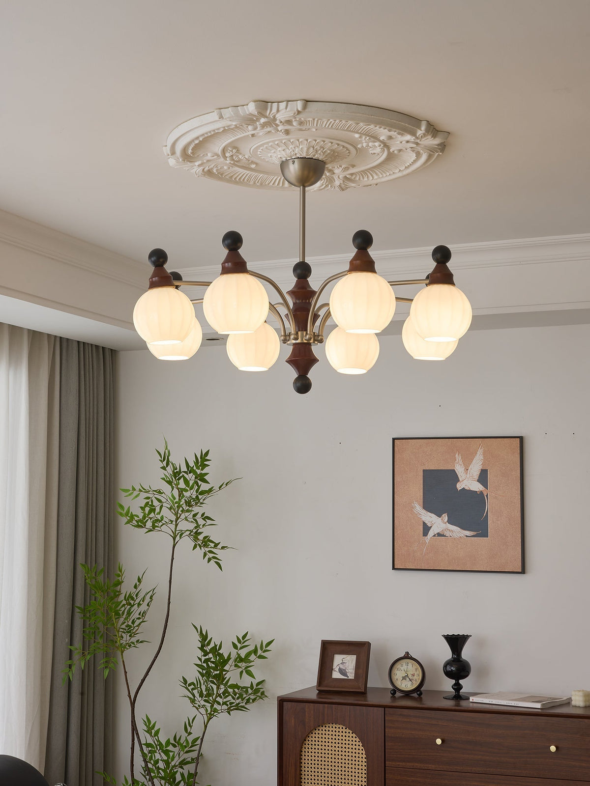 Zosilara traditionele elegantie houten kroonluchter