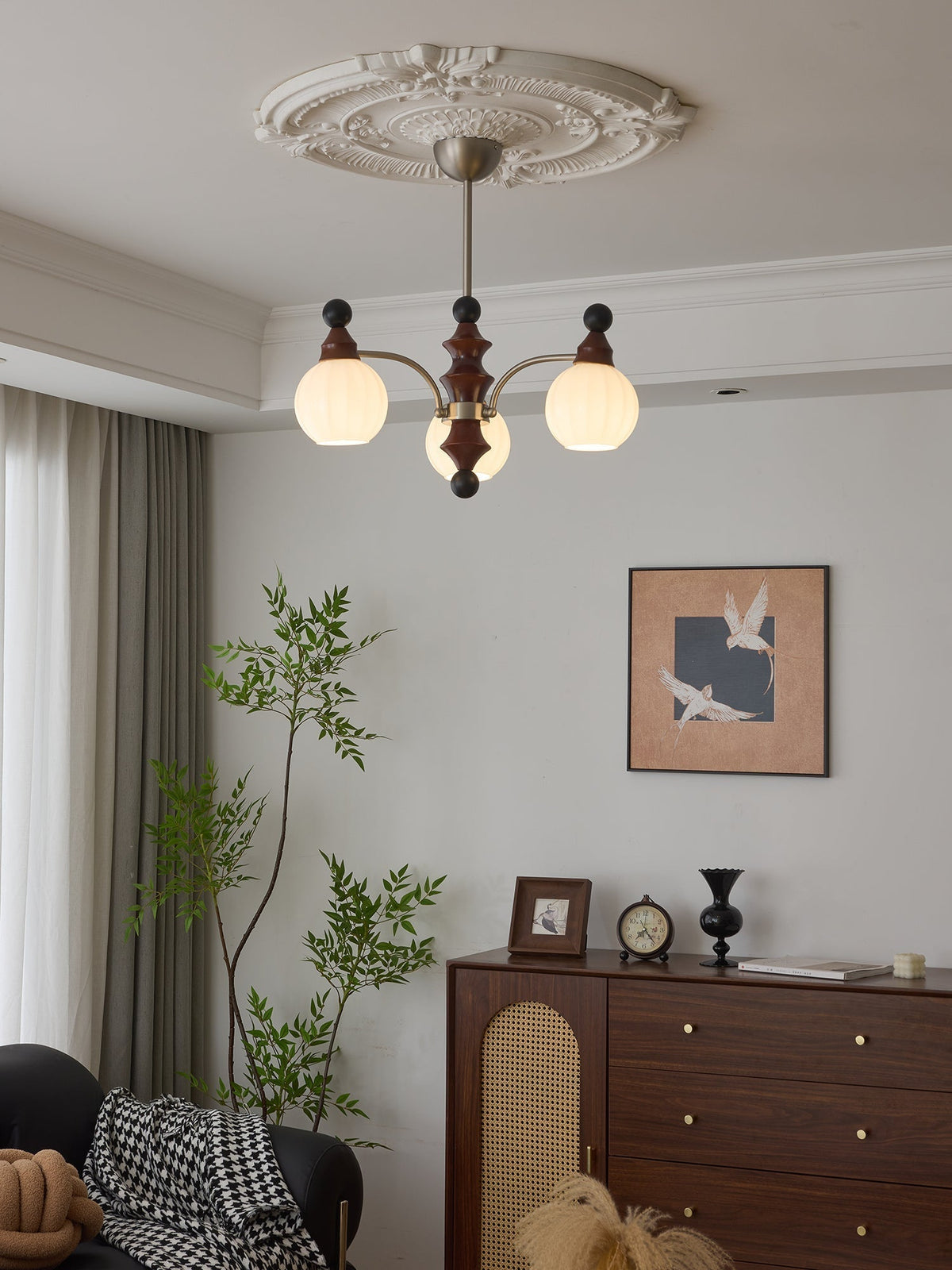 Zosilara traditionele elegantie houten kroonluchter