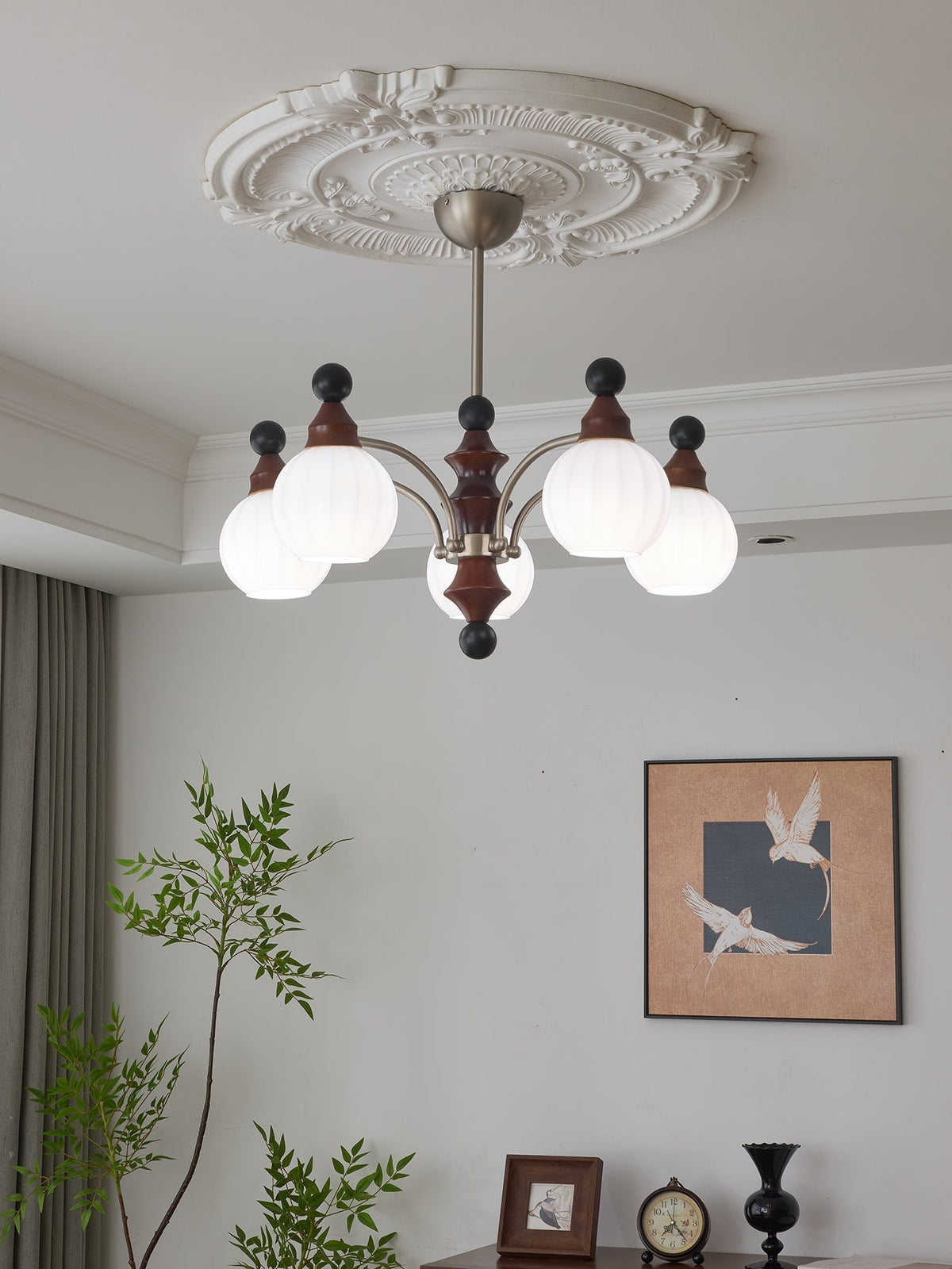 Zosilara traditionele elegantie houten kroonluchter