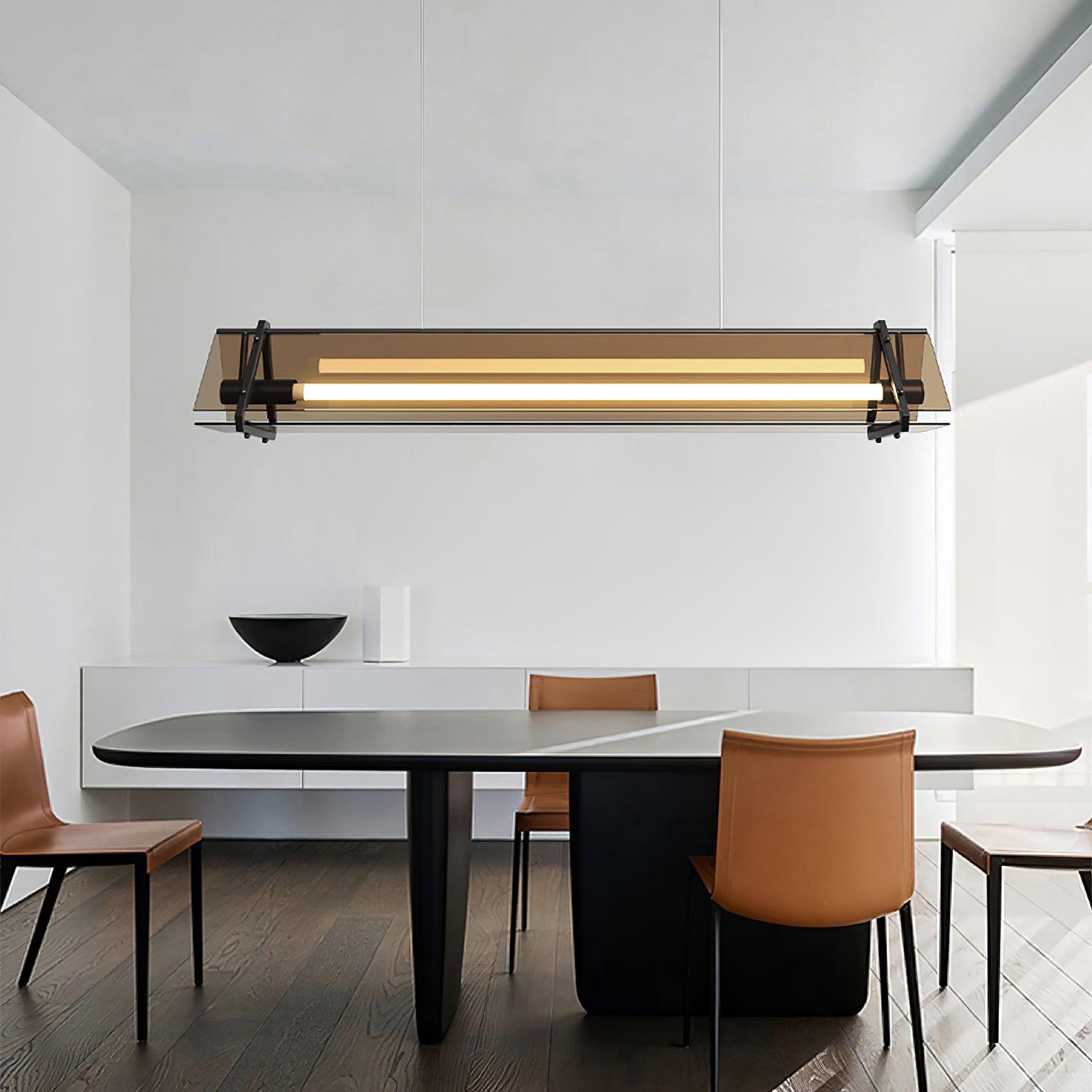 Edge Industriële Driehoek Hanglampen Goud Metaal/Glas
