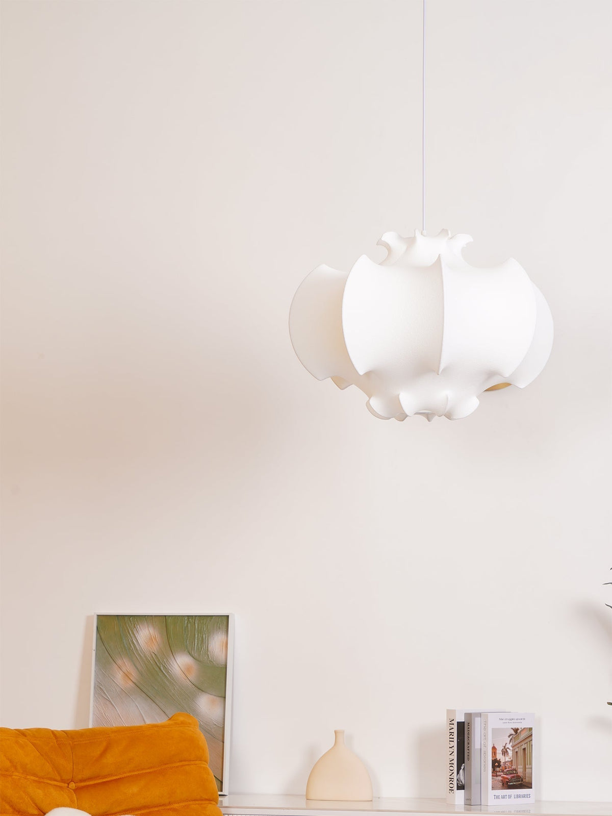 Lotus Minimalistische hanglamp van zijde