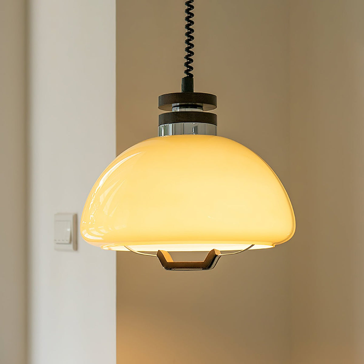 Avvinel Noordse kunst hanglamp pudding hout