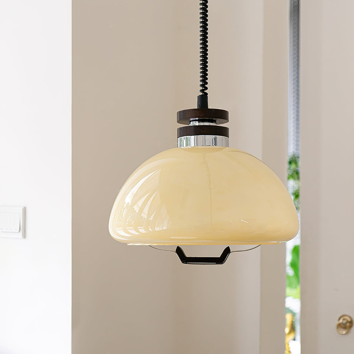 Avvinel Noordse kunst hanglamp pudding hout