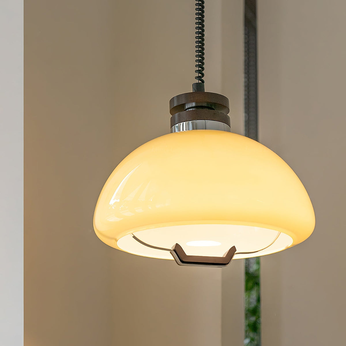 Avvinel Noordse kunst hanglamp pudding hout