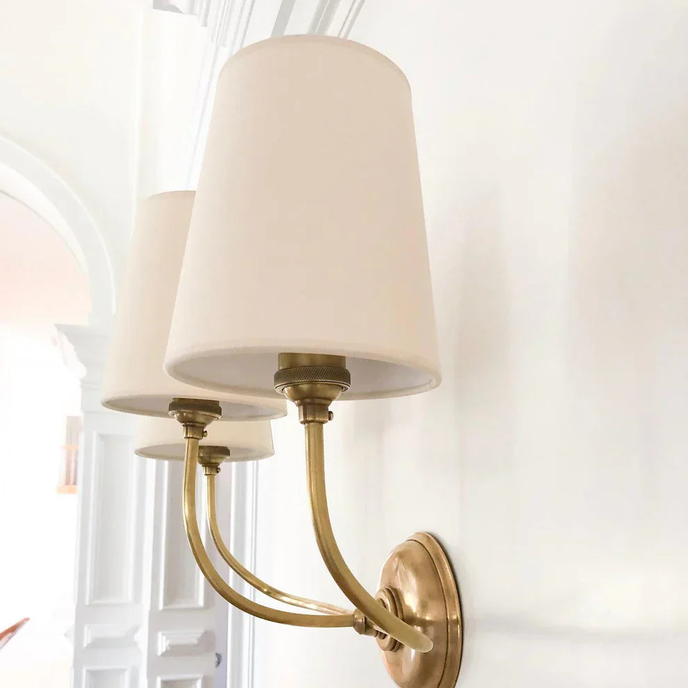 Alessio Vintage Klassiek Metaal Stof Wandlamp Lampenkap Badkamer Slaapkamer