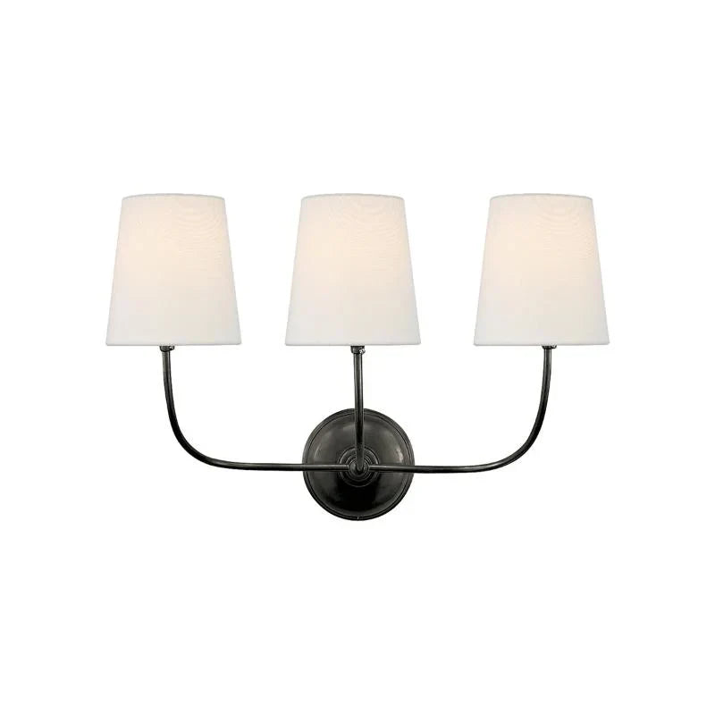 Alessio Vintage Klassiek Metaal Stof Wandlamp Lampenkap Badkamer Slaapkamer