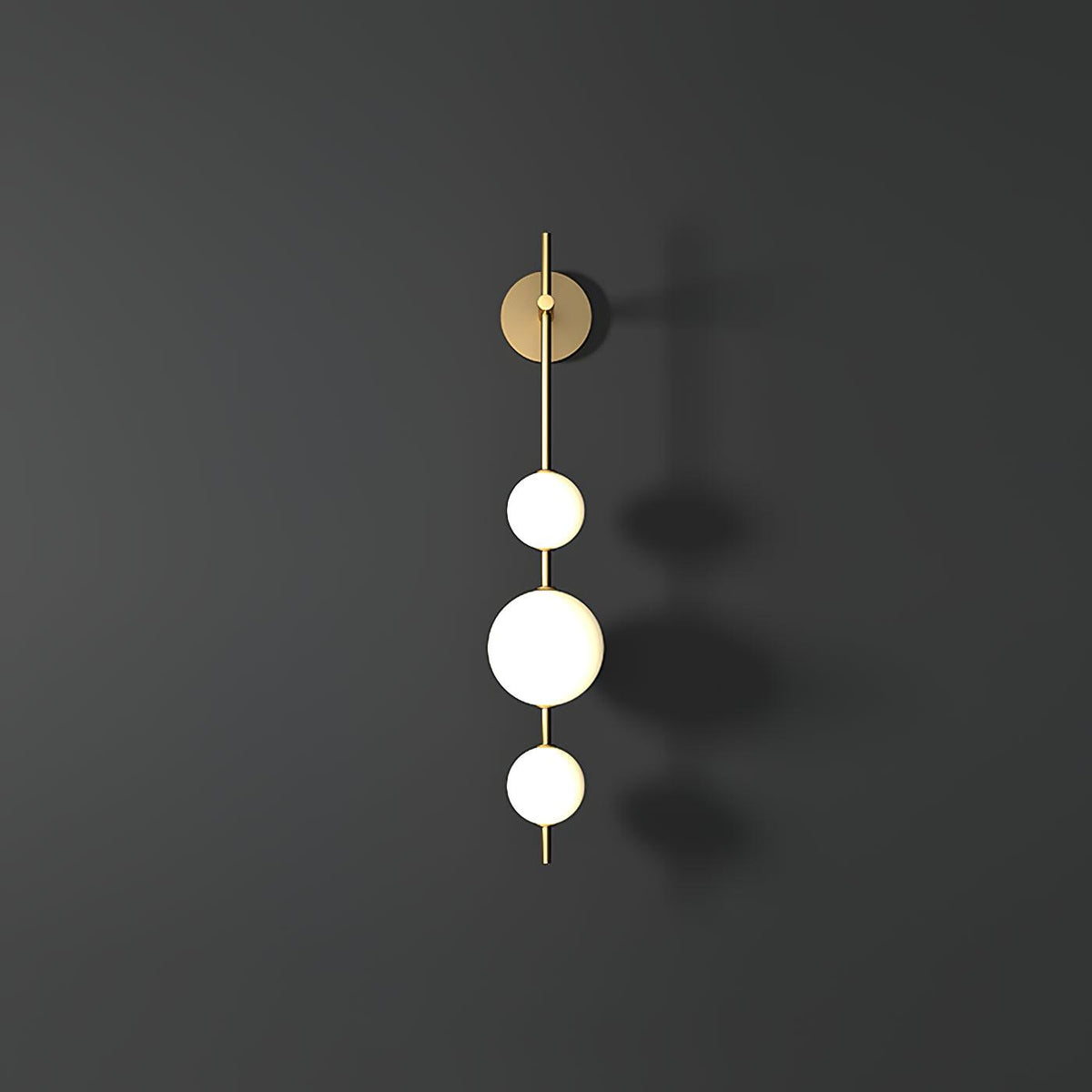 Ilraeia wandlamp met verticale bollen