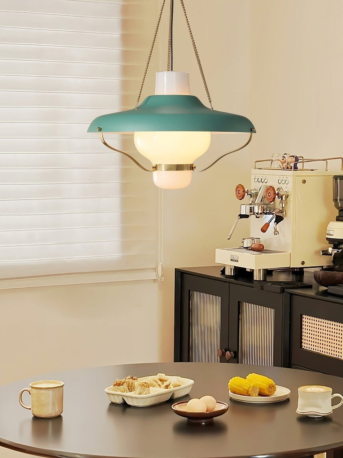Olaeon Mid-Century glas hanglamp