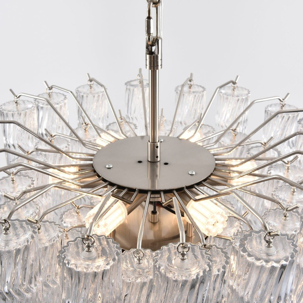 Veliella kroonluchter Murano-glas met cascaderende golven