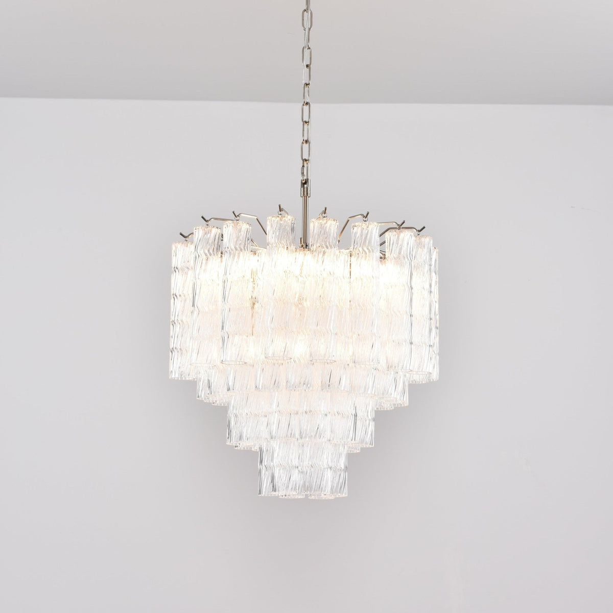 Veliella kroonluchter Murano-glas met cascaderende golven