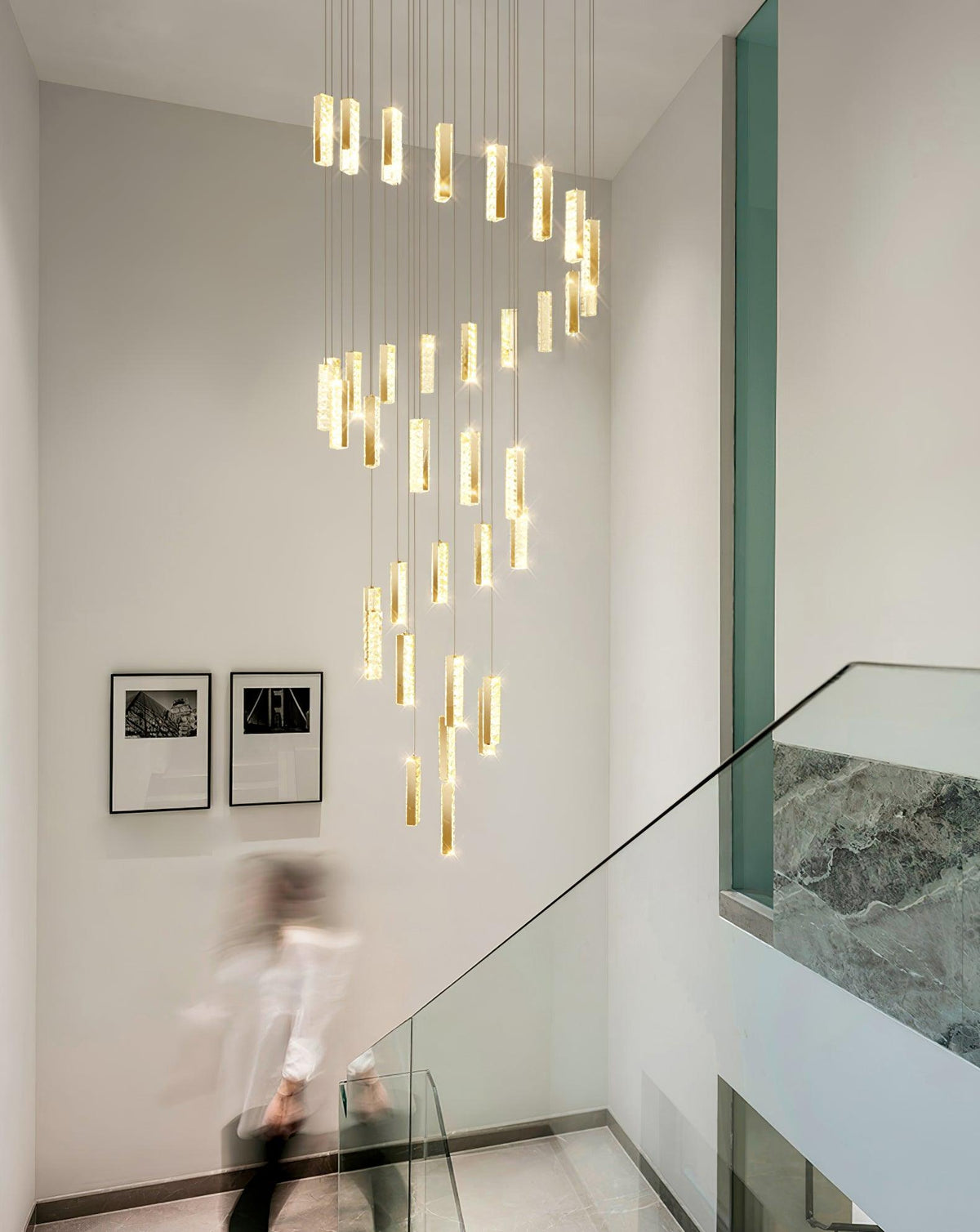 Sorenaria Kroonluchter Villa Forci hanglamp Zilver Modern