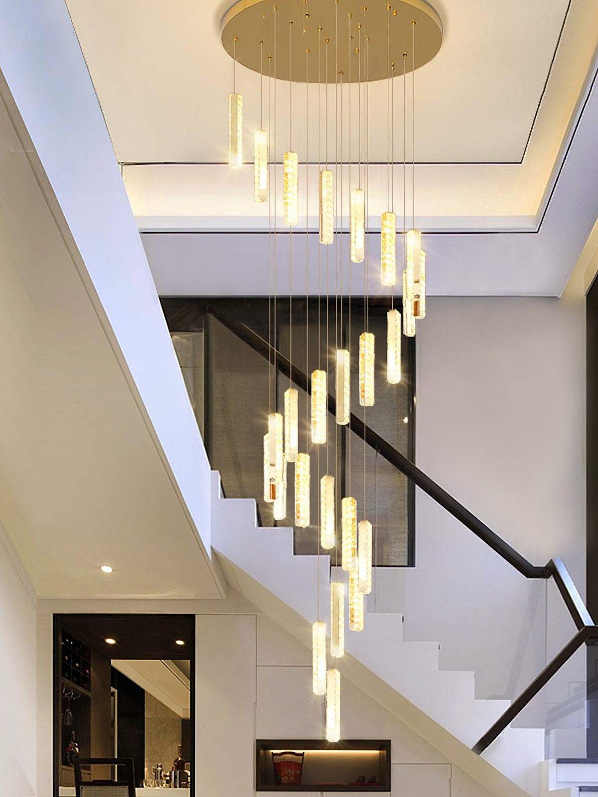 Sorenaria Kroonluchter Villa Forci hanglamp Zilver Modern