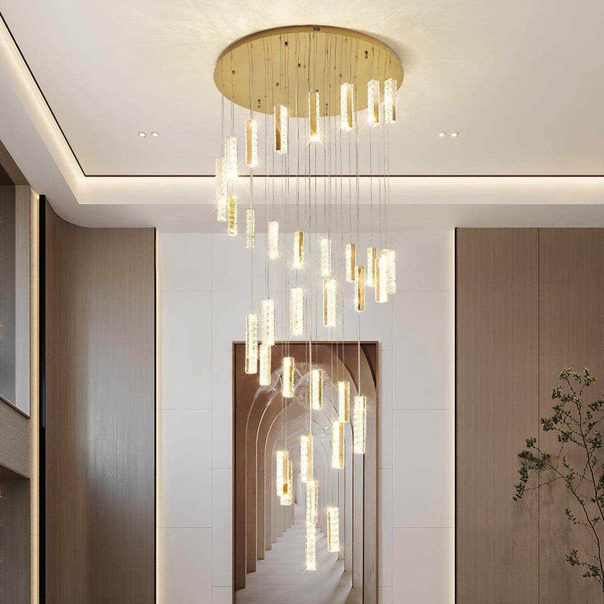 Sorenaria Kroonluchter Villa Forci hanglamp Zilver Modern