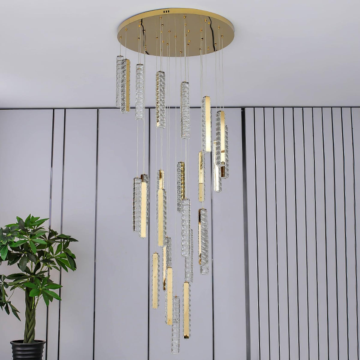 Sorenaria Kroonluchter Villa Forci hanglamp Zilver Modern