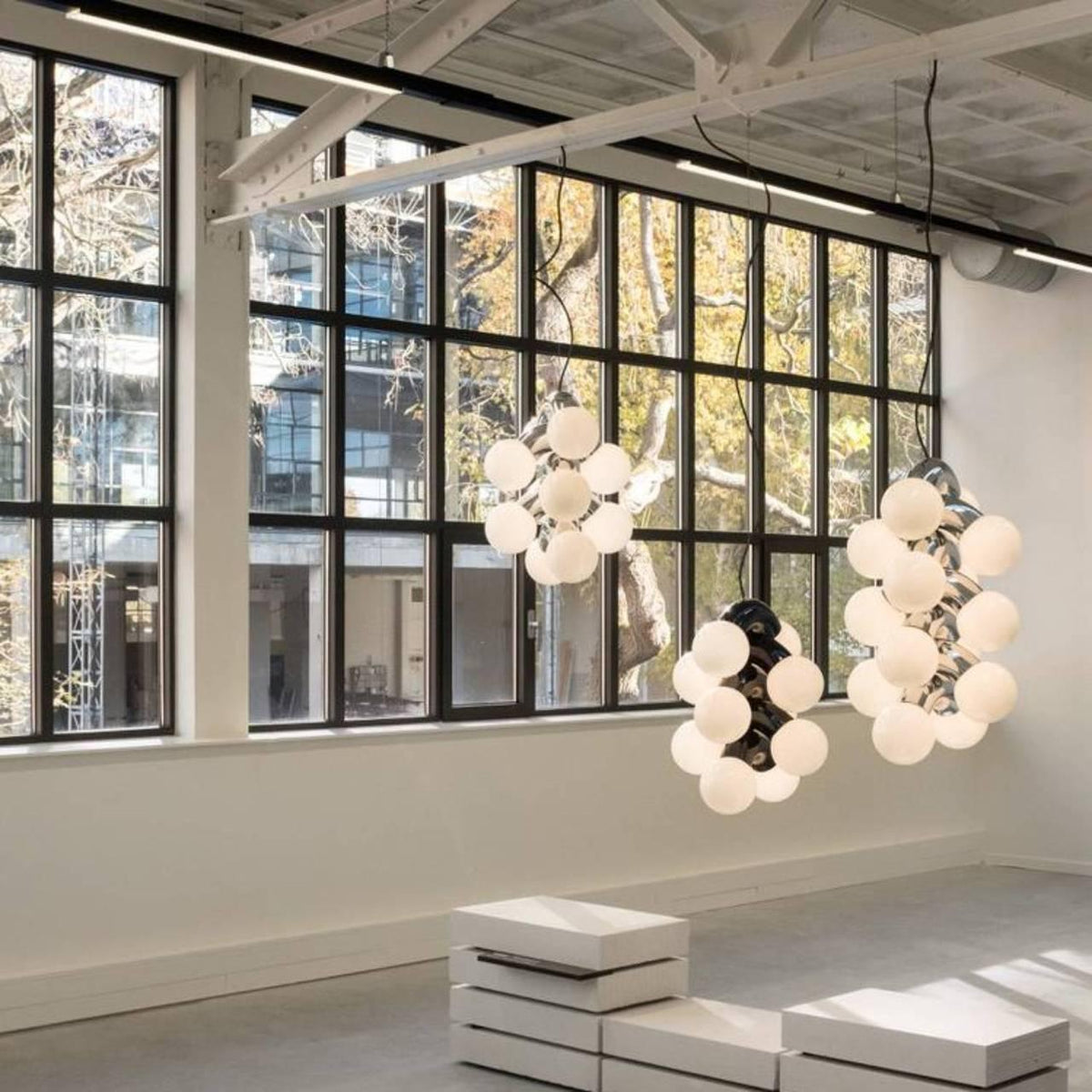 Ermira Premium Noordse kunst glazen hanglamp