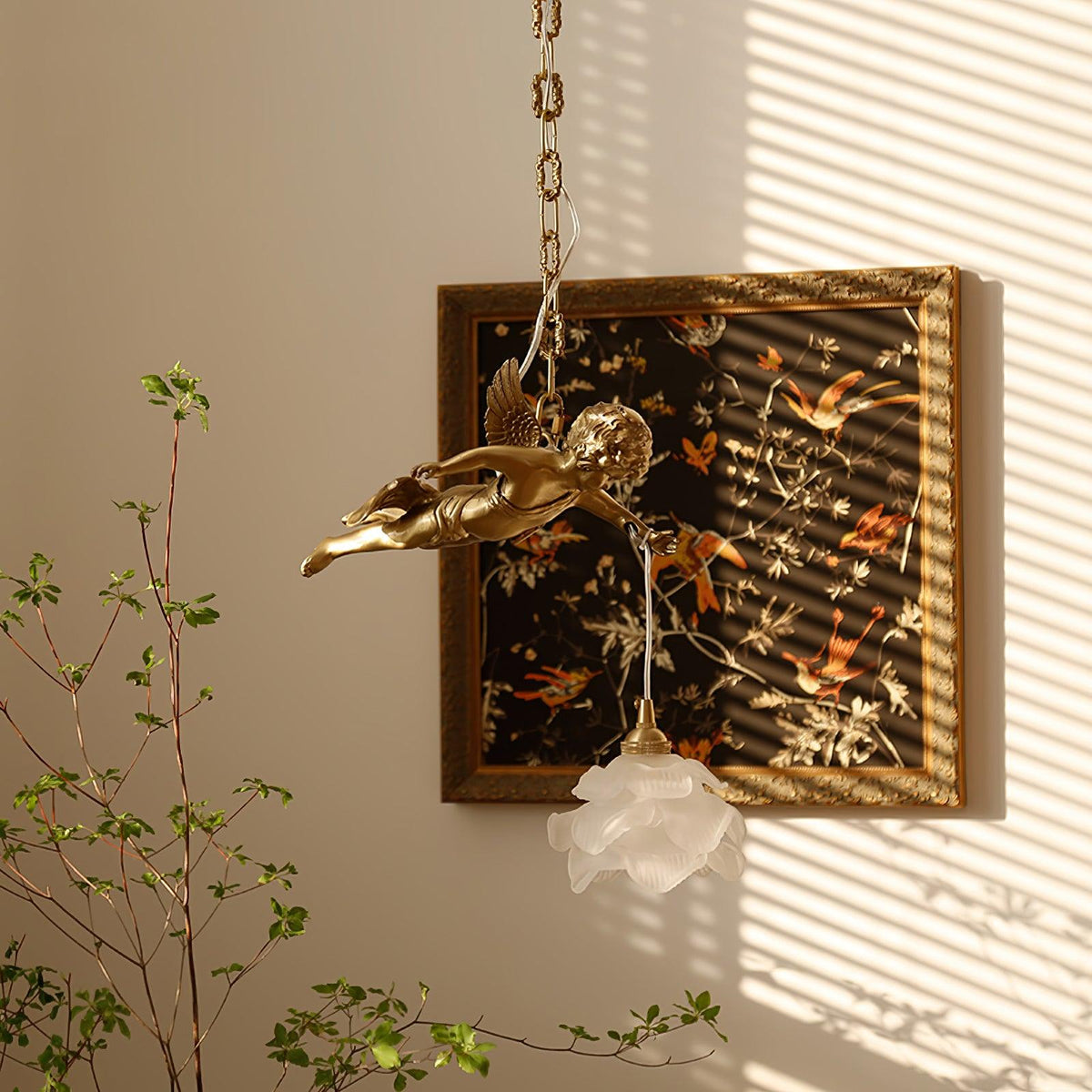 Solene hanglamp van messing