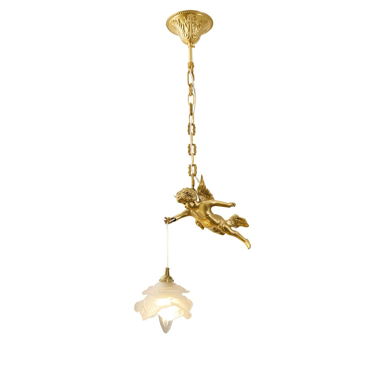 Solene hanglamp van messing