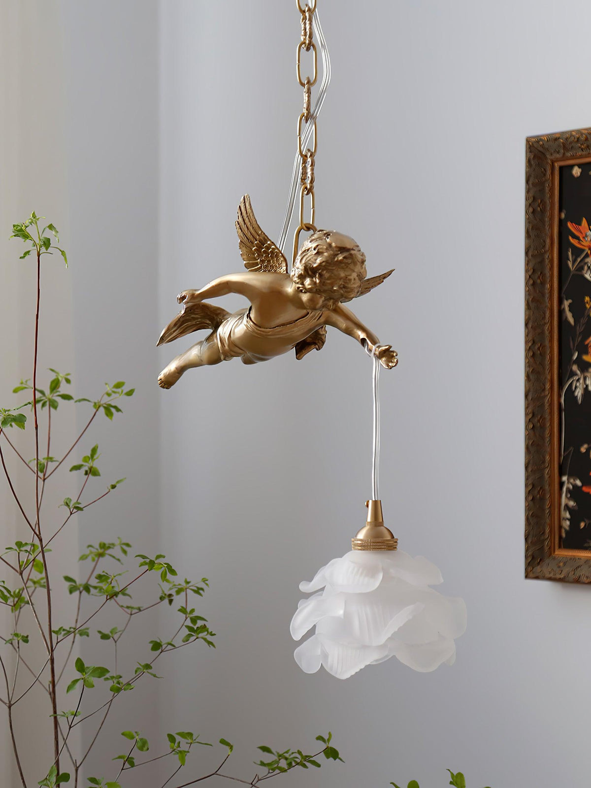Solene hanglamp van messing