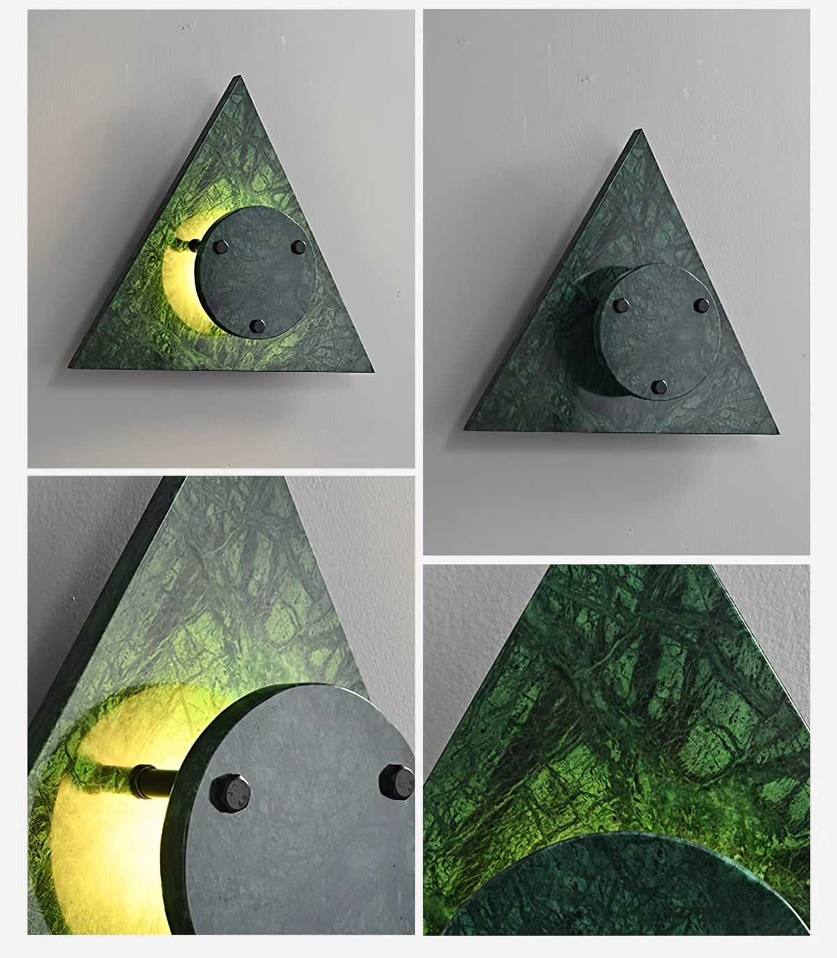 Pyramid Rustic marmer wandlamp