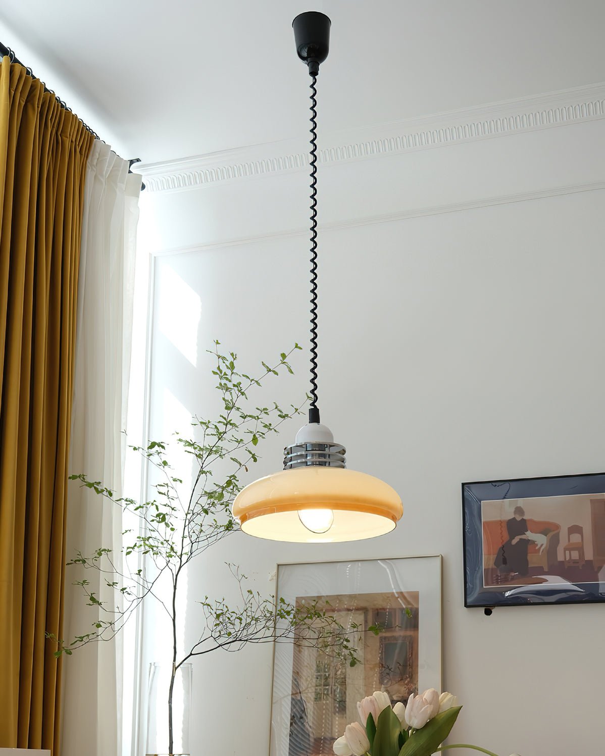 Ulaearae Noordse kunst klassieke glas hanglamp