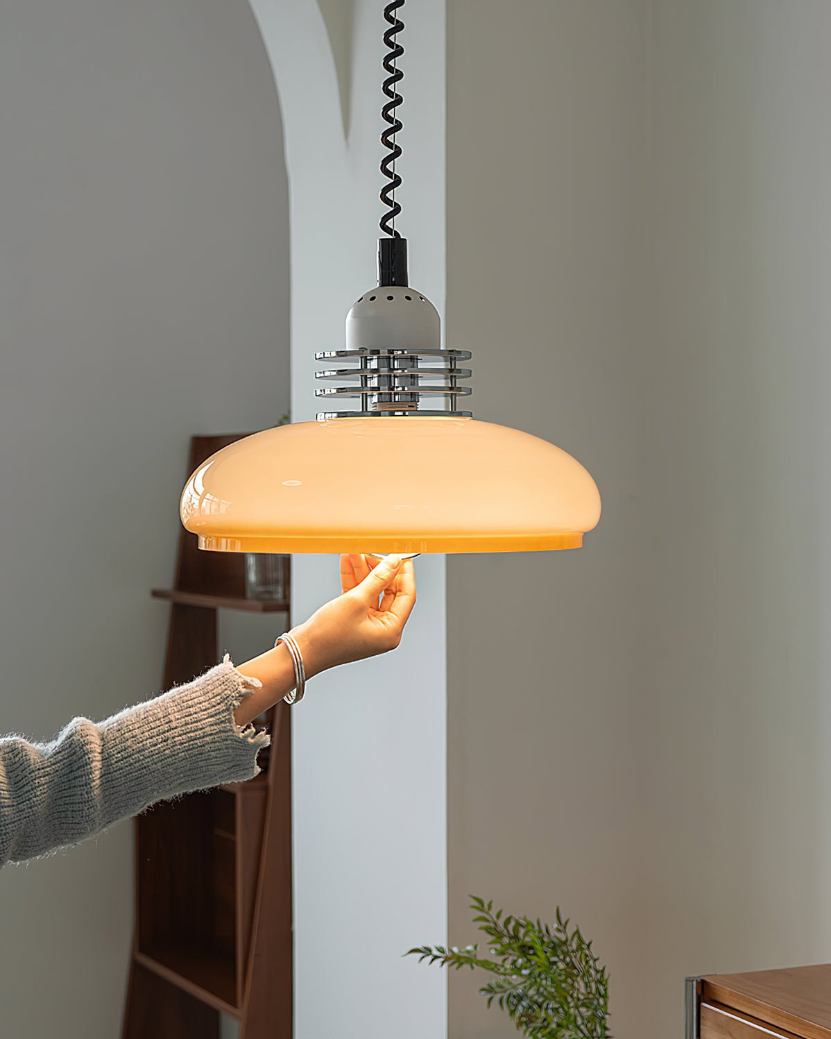 Ulaearae Noordse kunst klassieke glas hanglamp