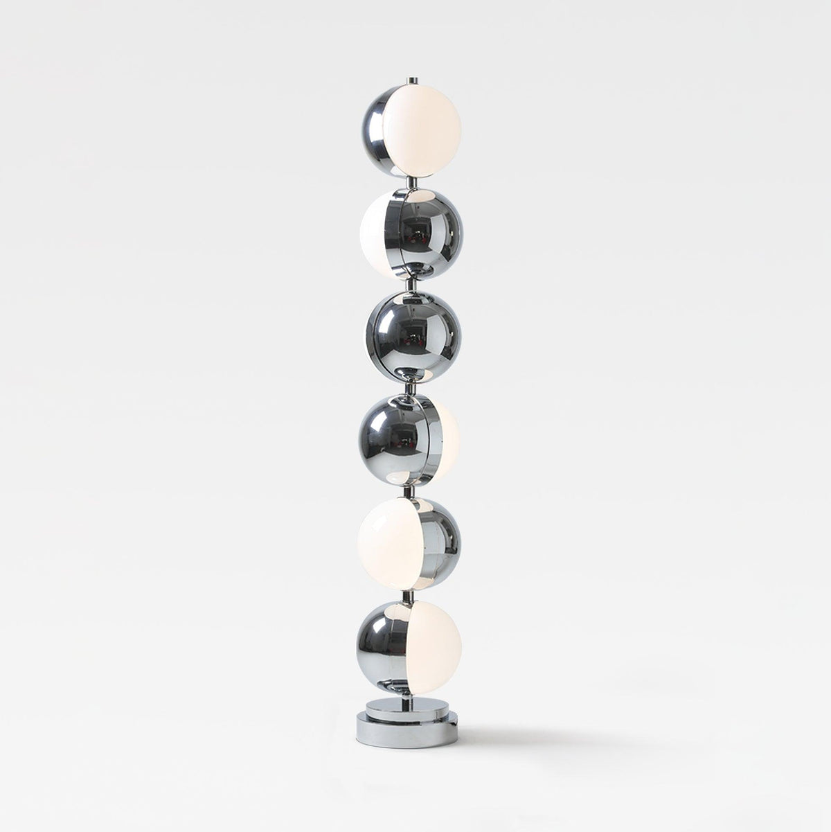 Boen moderne vloerlamp in chrome