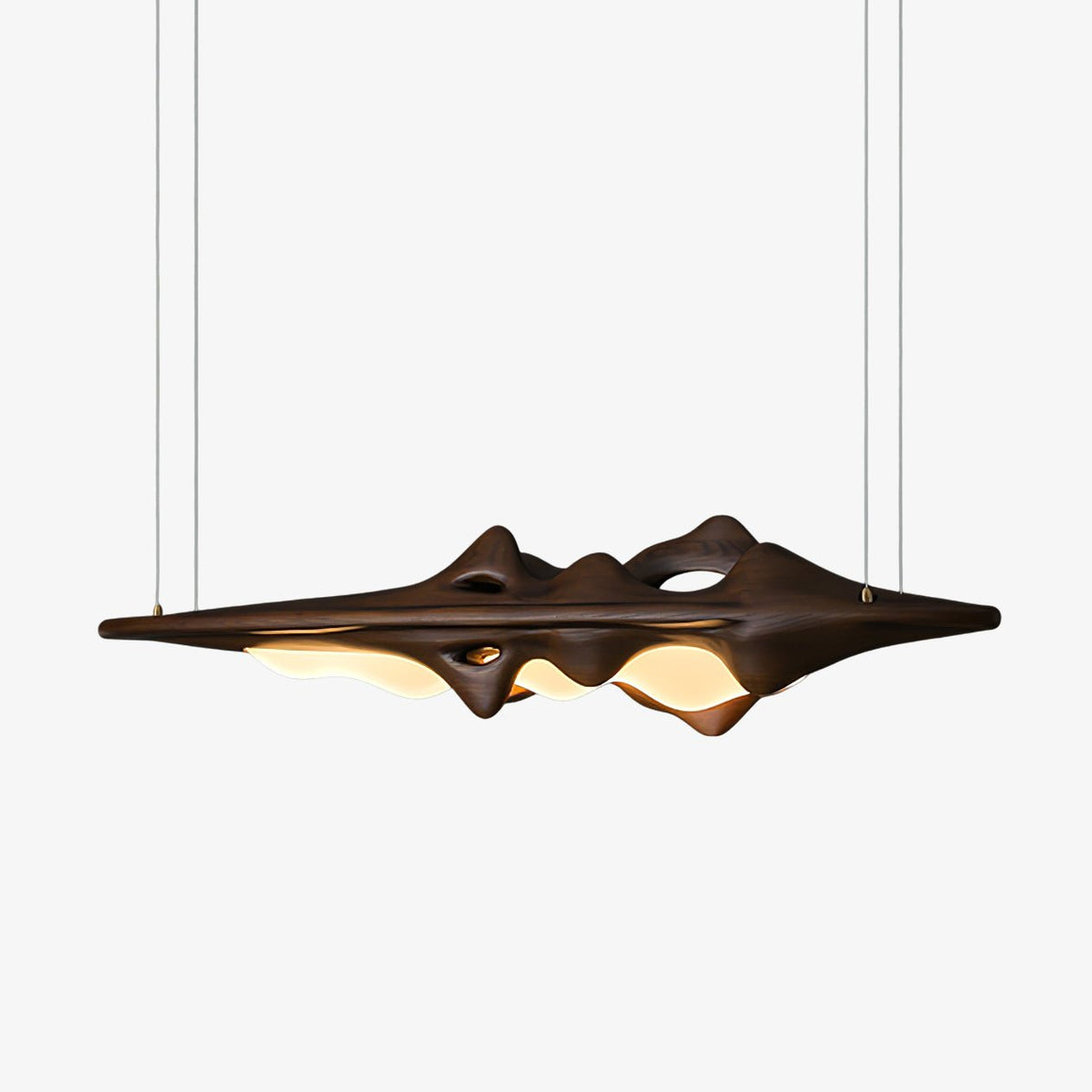 Ulsorira Topografische Houten hanglamp
