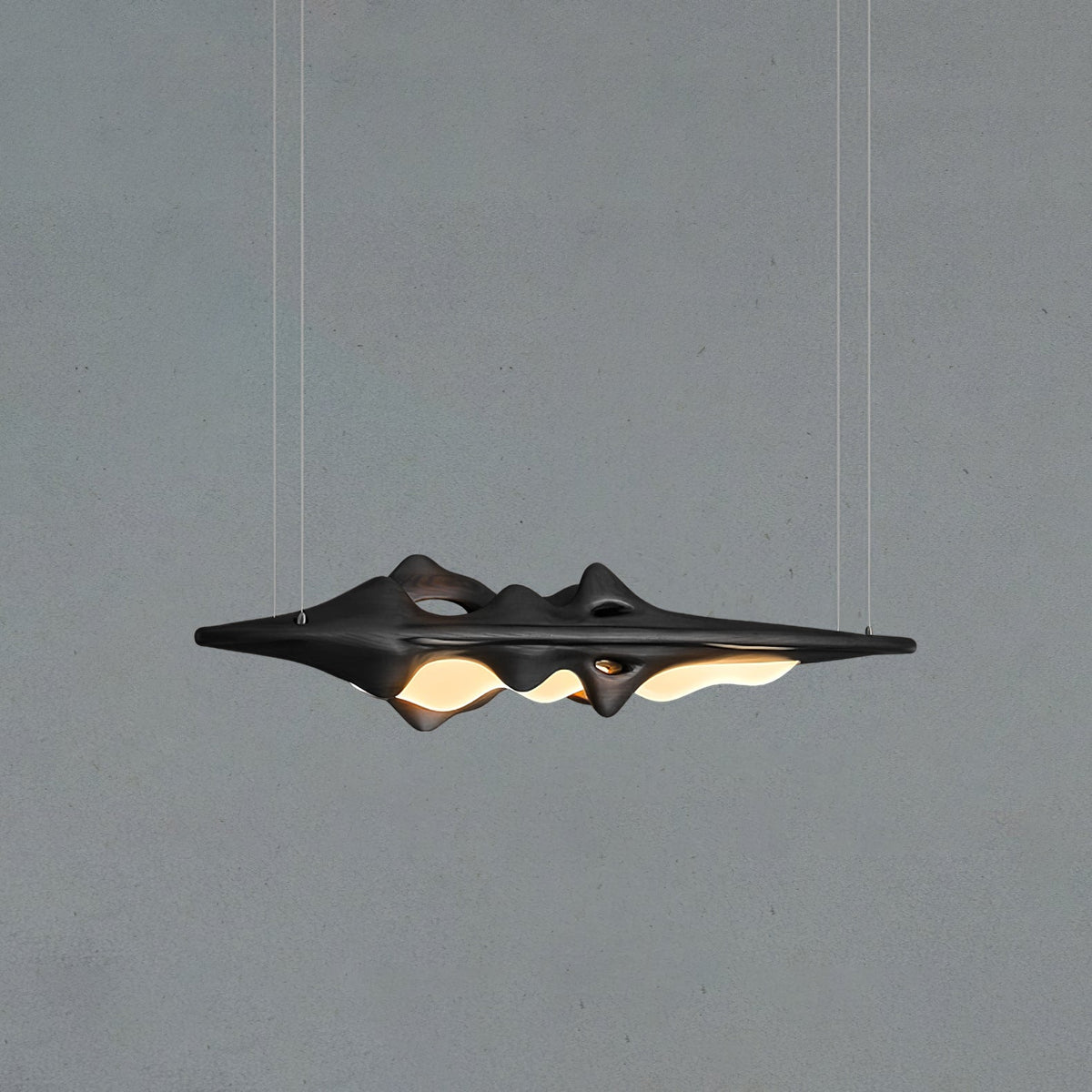 Ulsorira Topografische Houten hanglamp