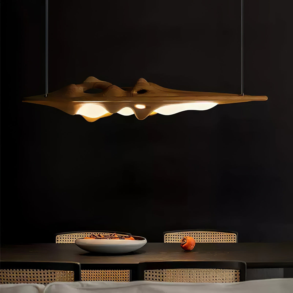 Ulsorira Topografische Houten hanglamp