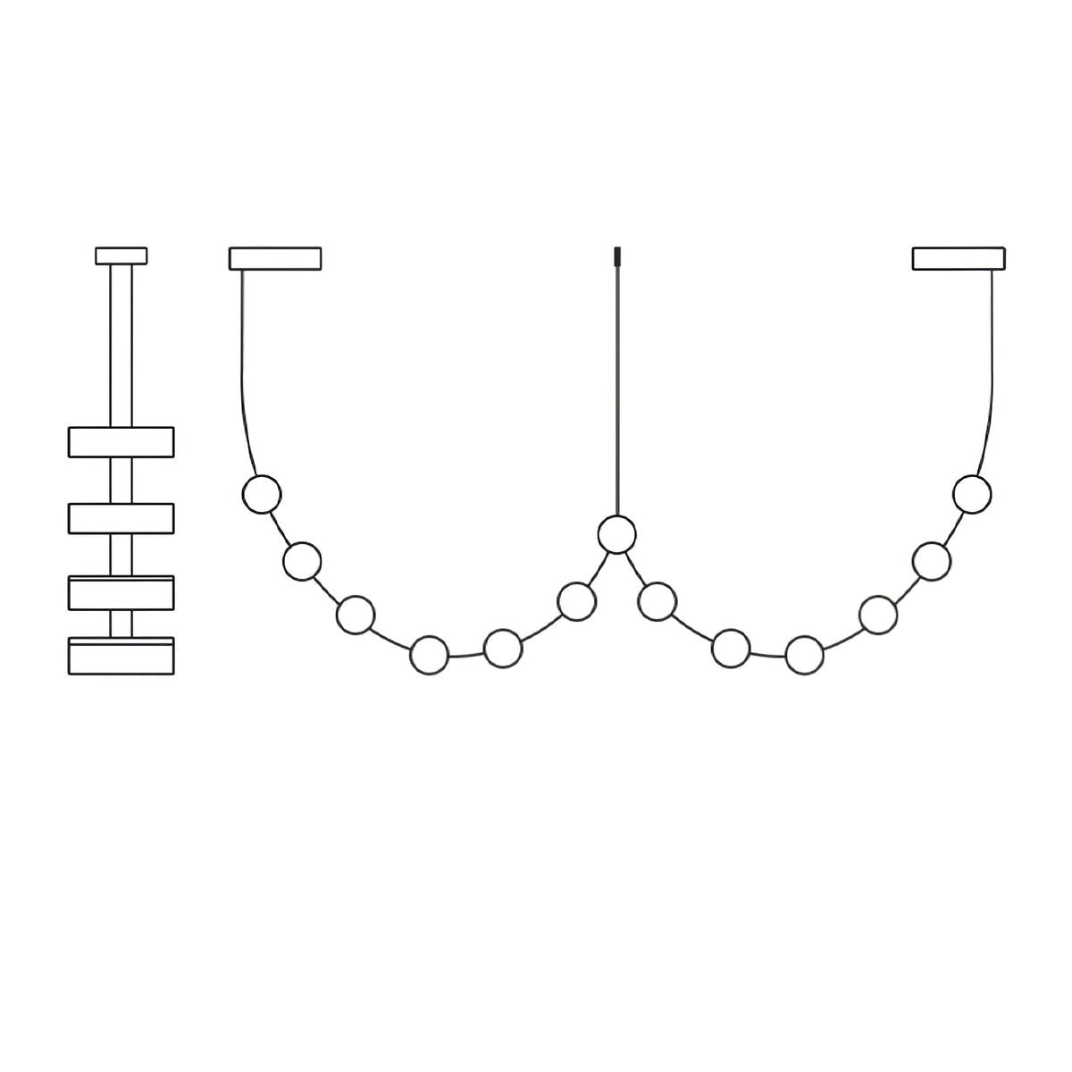 Flexura modulaire track hanglamp