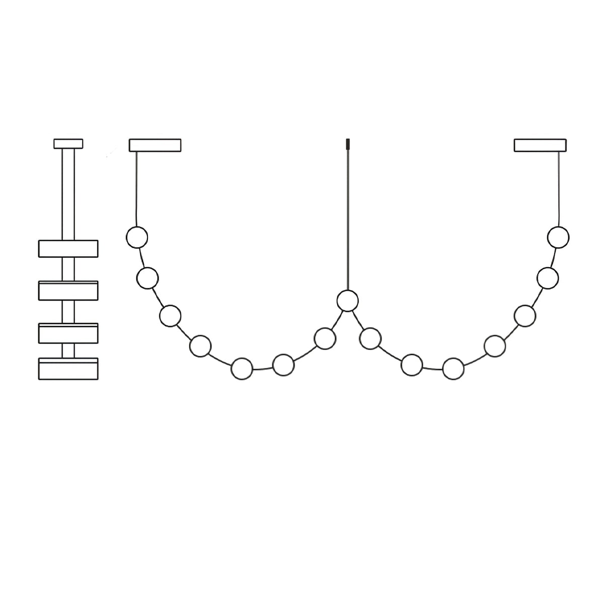 Flexura modulaire track hanglamp