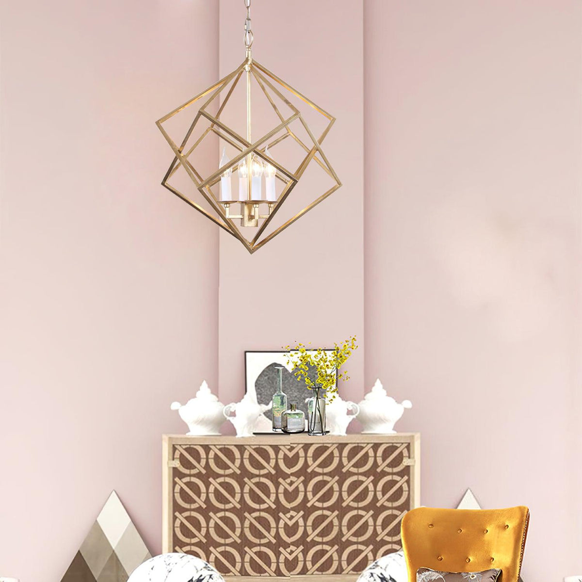 Cirinaya luxe hanglamp goudkleurig