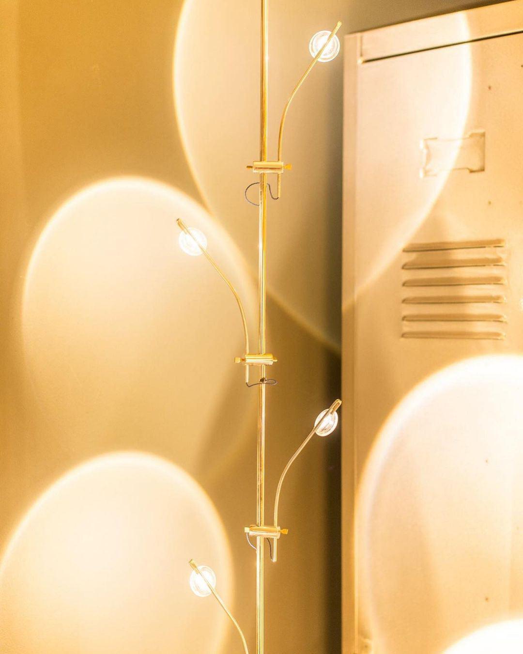 Receiv staal vloerlamp