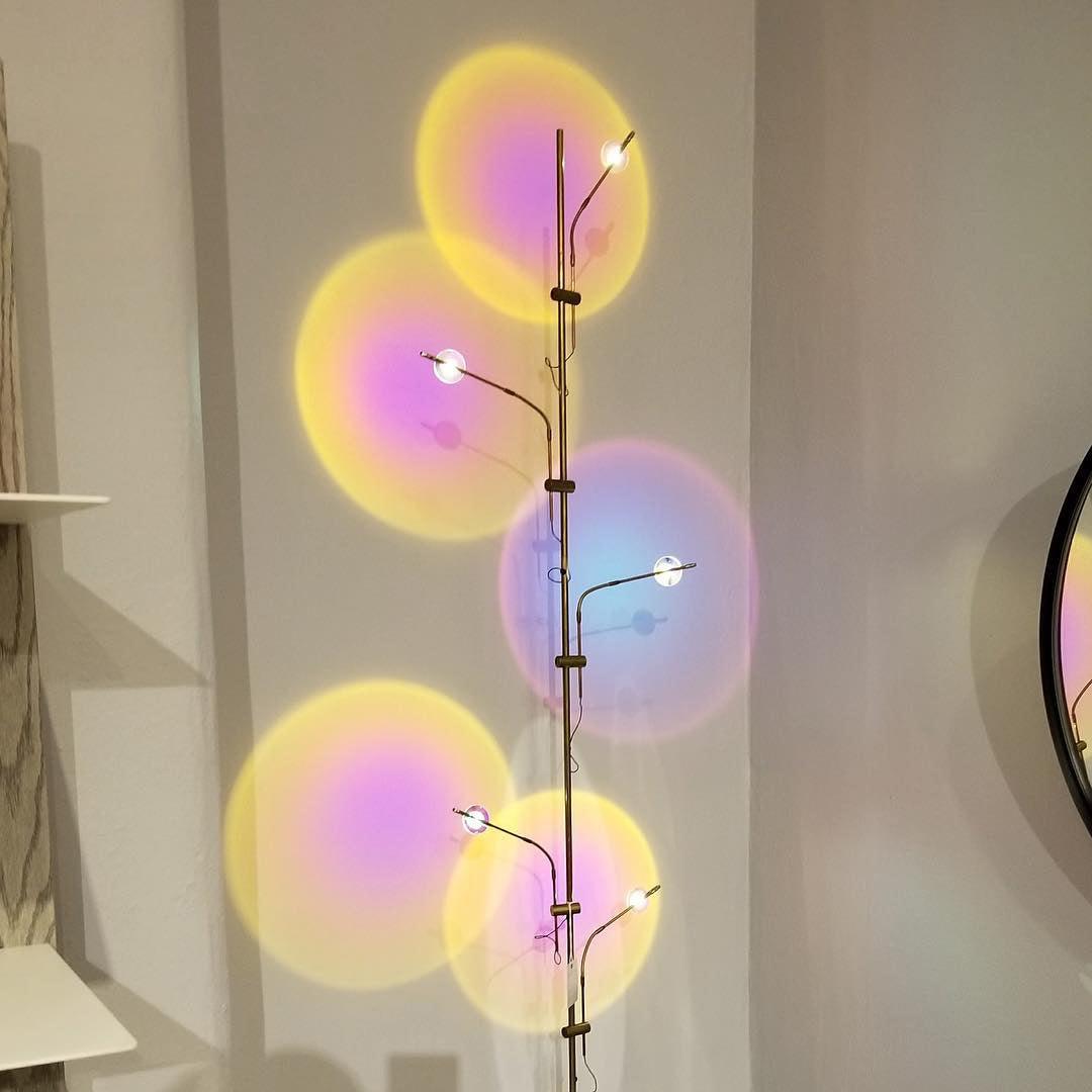 Receiv staal vloerlamp
