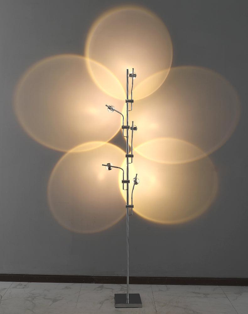 Receiv staal vloerlamp