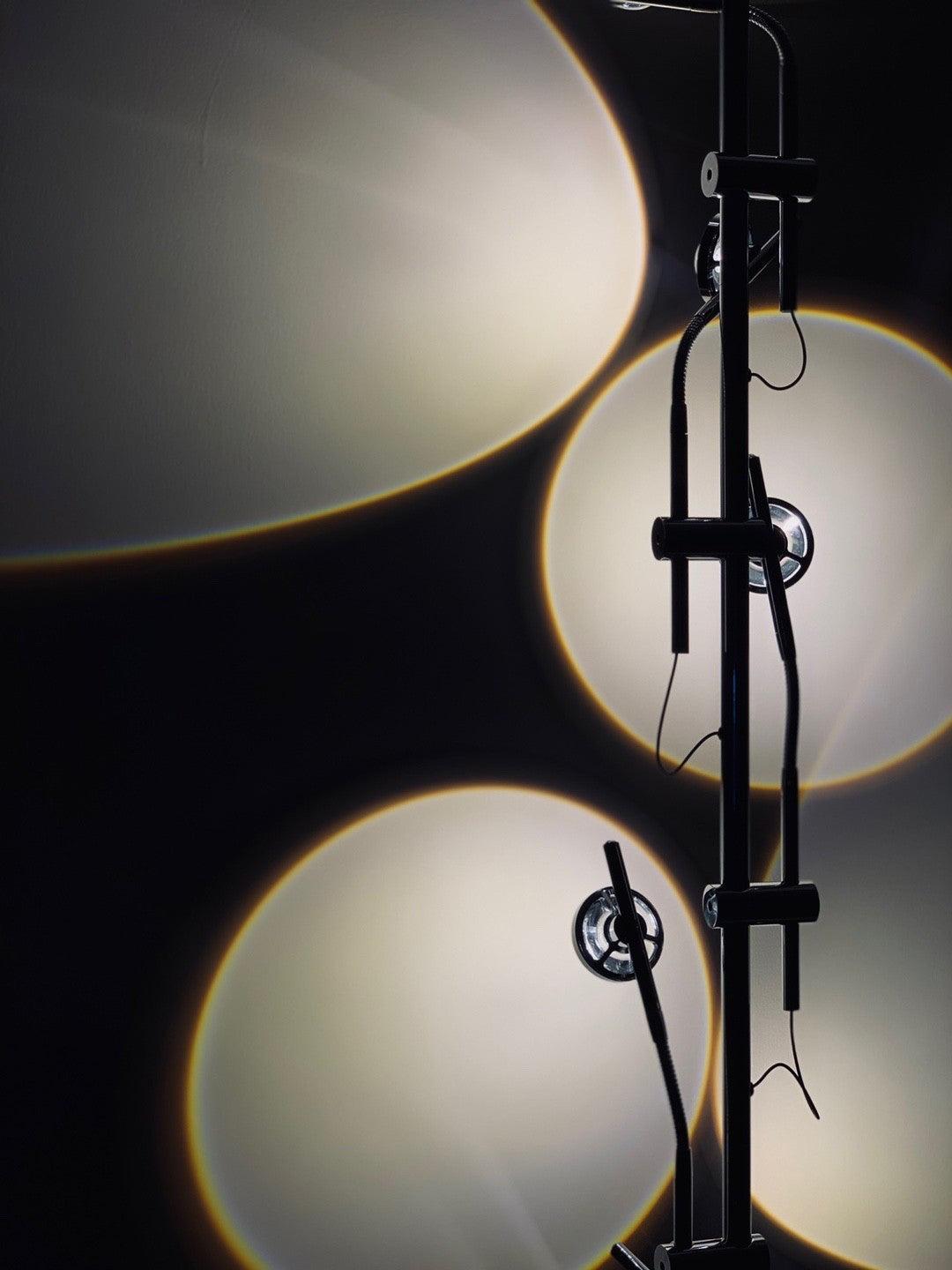 Receiv staal vloerlamp