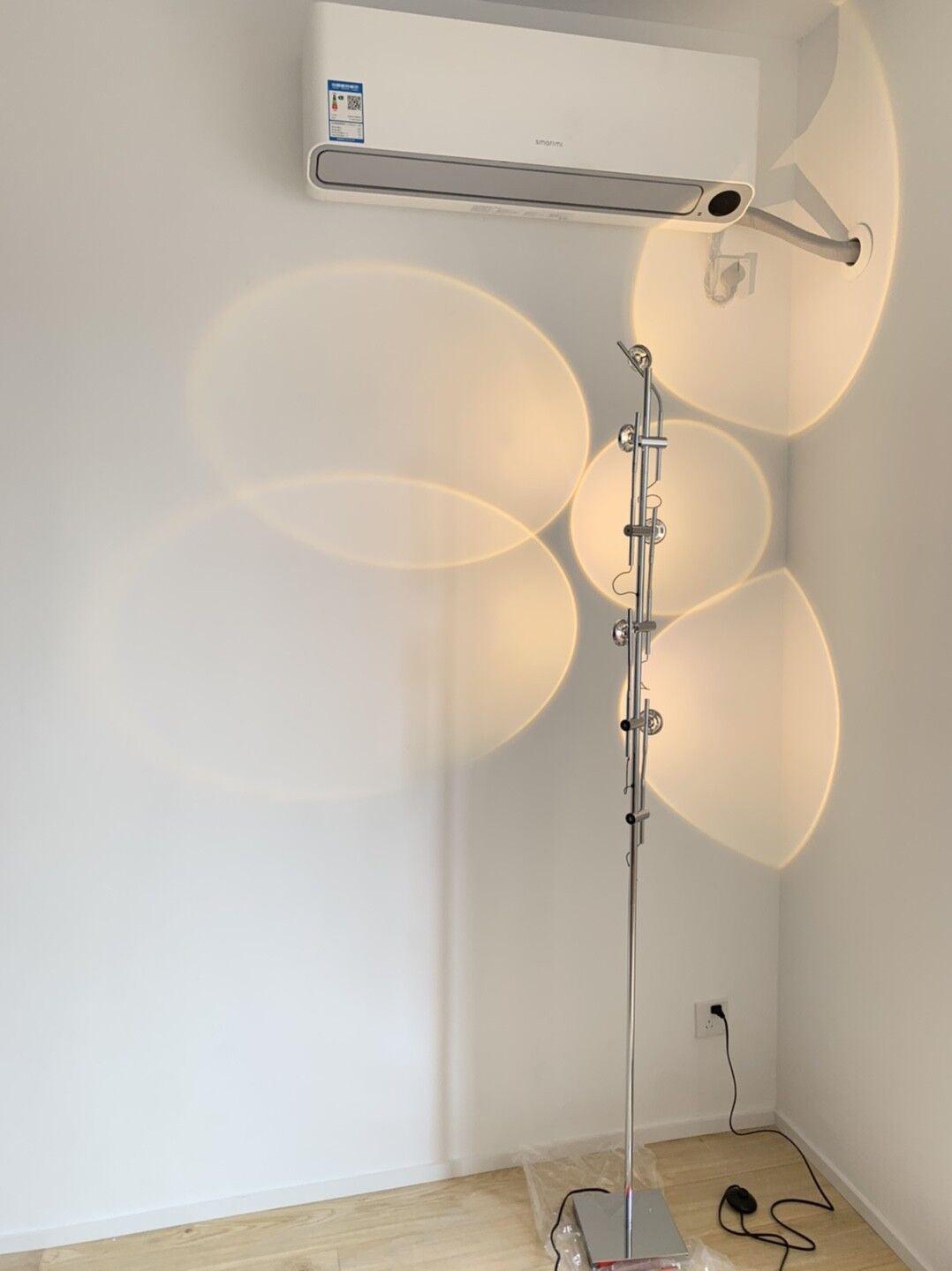Receiv staal vloerlamp
