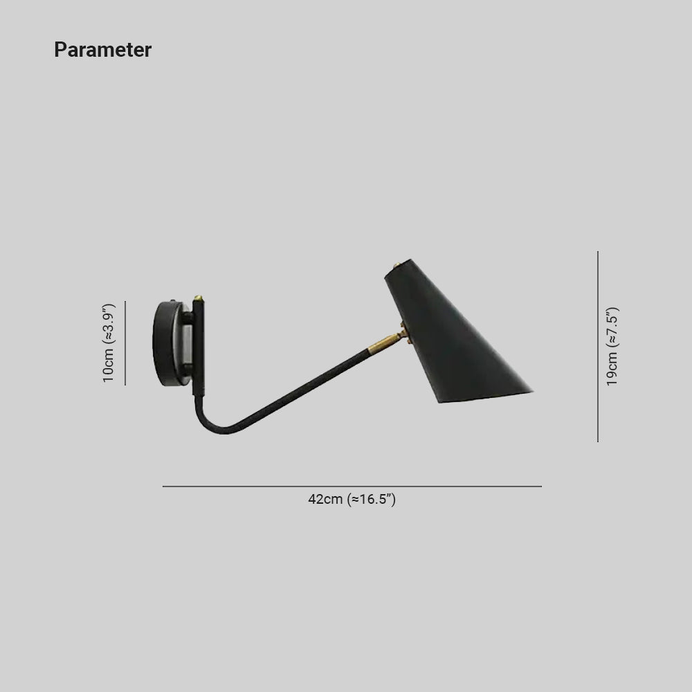 Brady Kleine LED Wandlampen Zwart Goud Metaal Woonkamer Eetkamer
