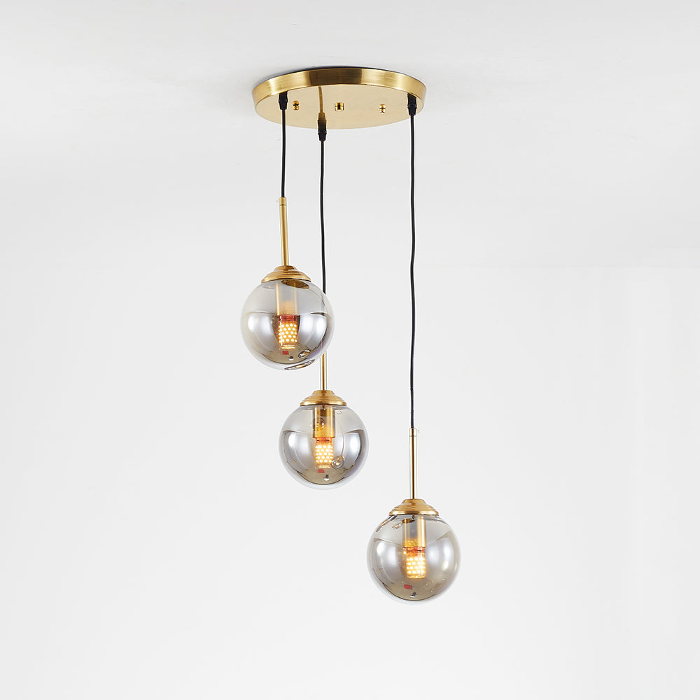 Valentina Ronde Designer LED Hanglamp Metaal Glas Eetkamer Woonkamer