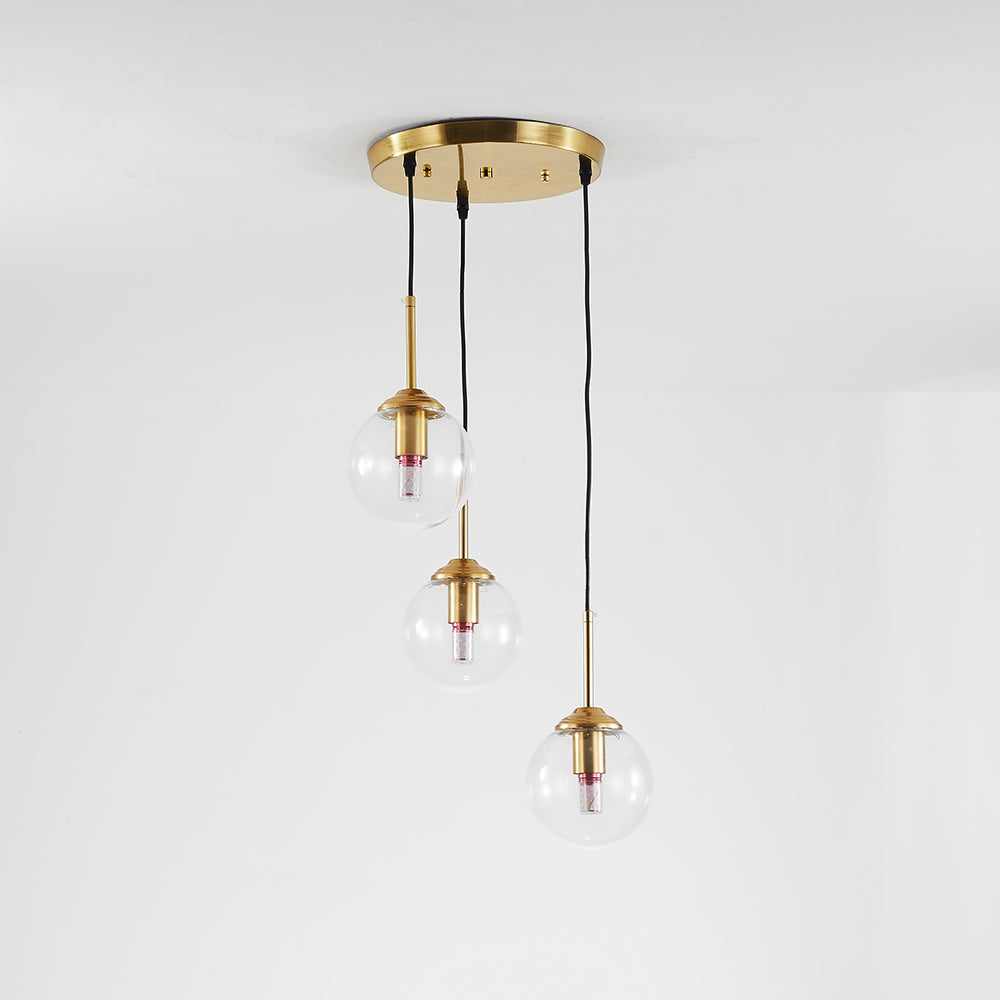 Valentina Ronde Designer LED Hanglamp Metaal Glas Eetkamer Woonkamer