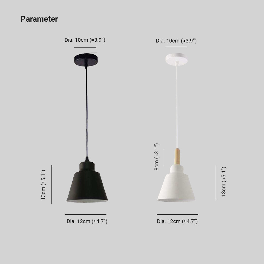 Nazifa Moderne Design LED Hanglamp Zwart Wit Metaal Slaapkamer Eetkamer