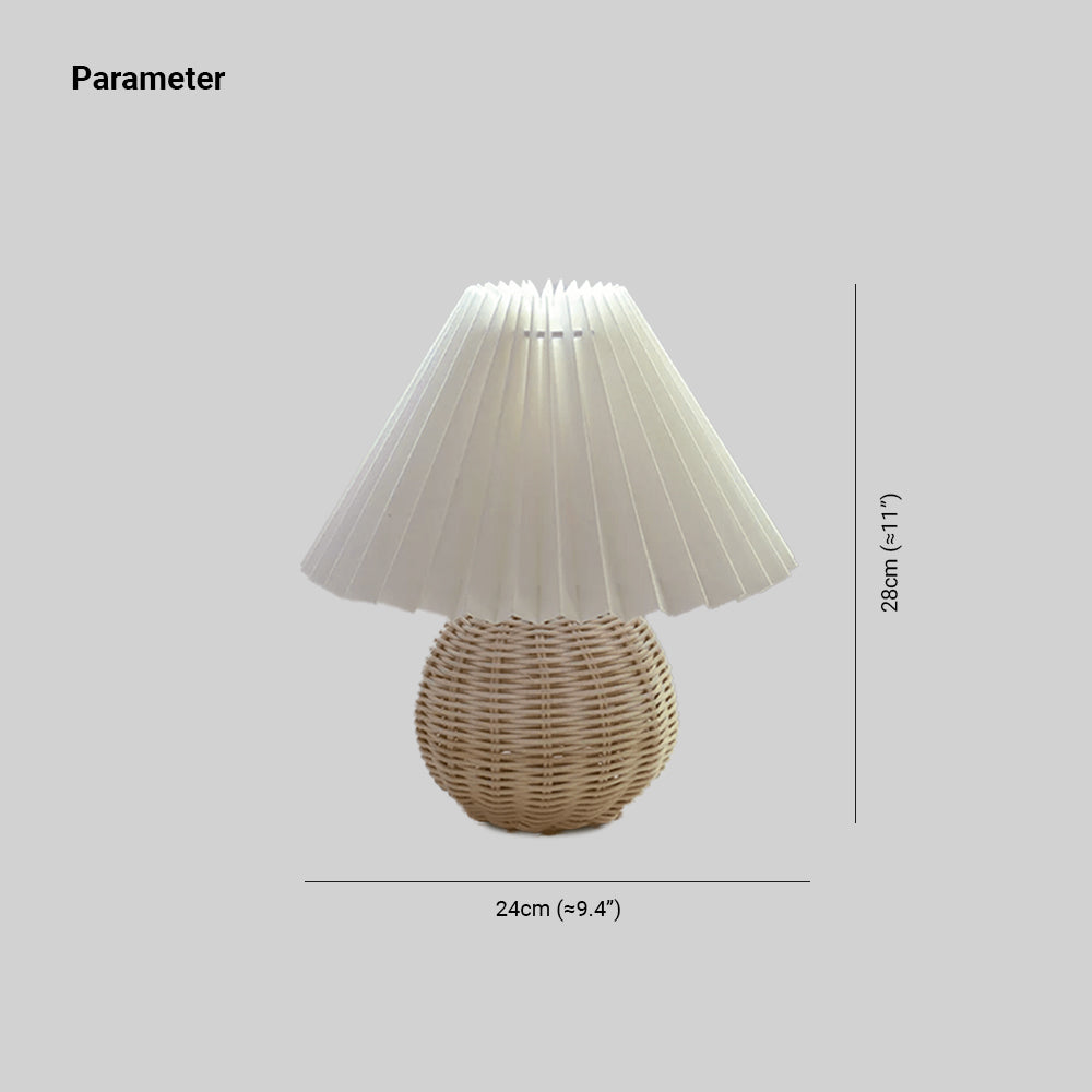 Ozawa Ronde LED Tafellampen Wit Hout Metaal Eetkamer Slaapkamer