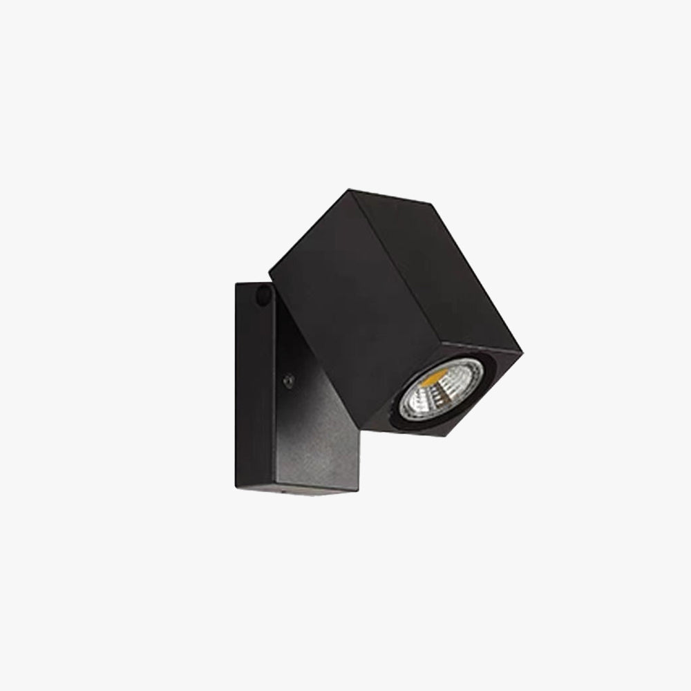 Orr Kleine LED Wandlamp Zwart Metaal Acryl Buiten Tuin Hal